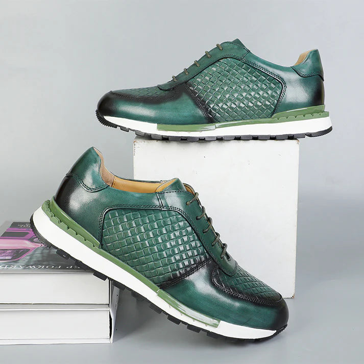Alessandro — Runner in Pelle Intrecciata