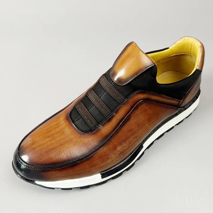 Lorenzo — Slip-On in Pelle Patinata