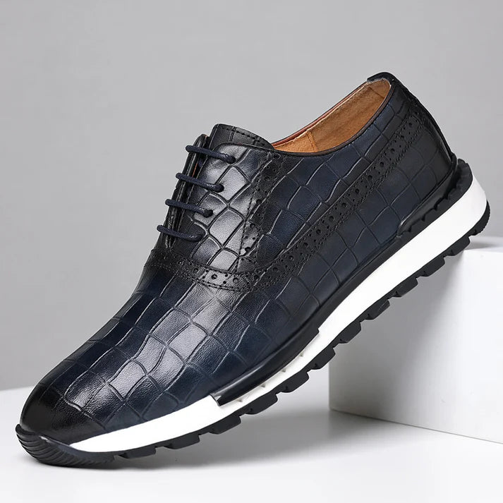 Edoardo — Oxford Sneaker in Pelle Stampata