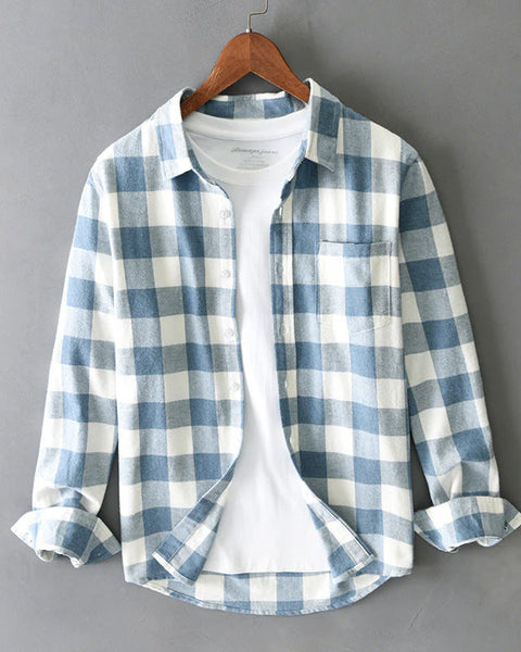 Camicia a quadri in cotone