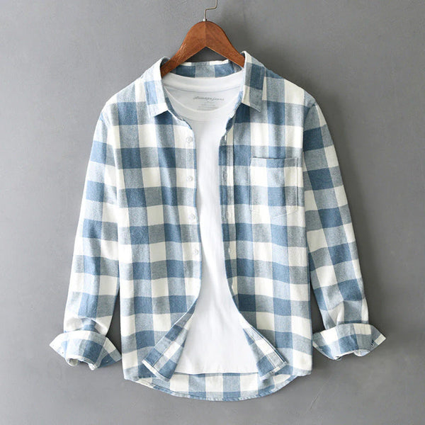 Camicia a quadri in cotone