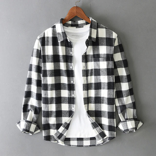 Camicia a quadri in cotone