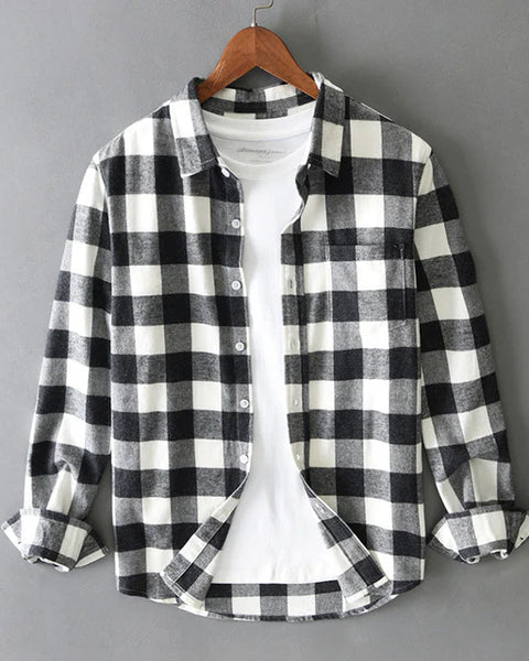 Camicia a quadri in cotone