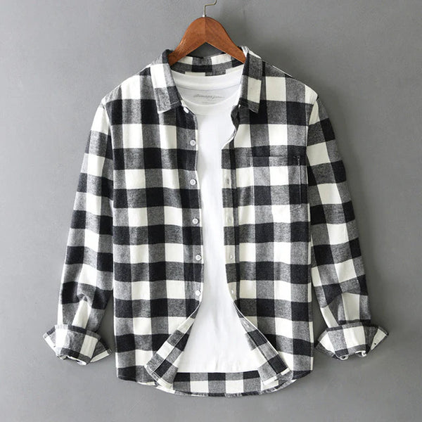 Camicia a quadri in cotone