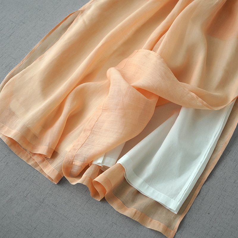 Pantaloni in Lino Lila
