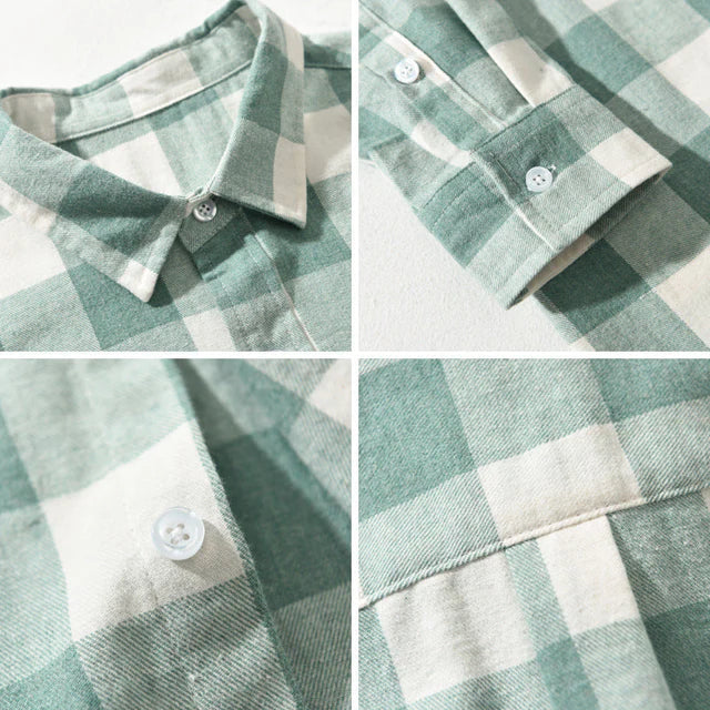 Camicia a quadri in cotone