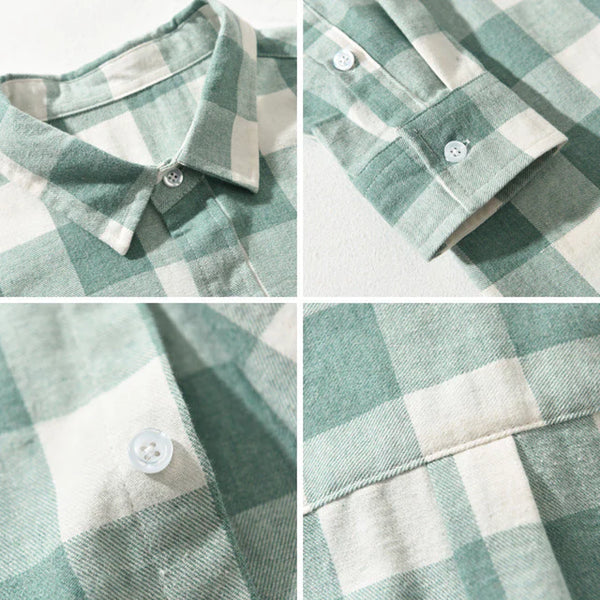 Camicia a quadri in cotone