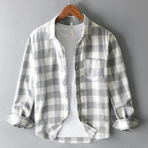 Camicia a quadri in cotone