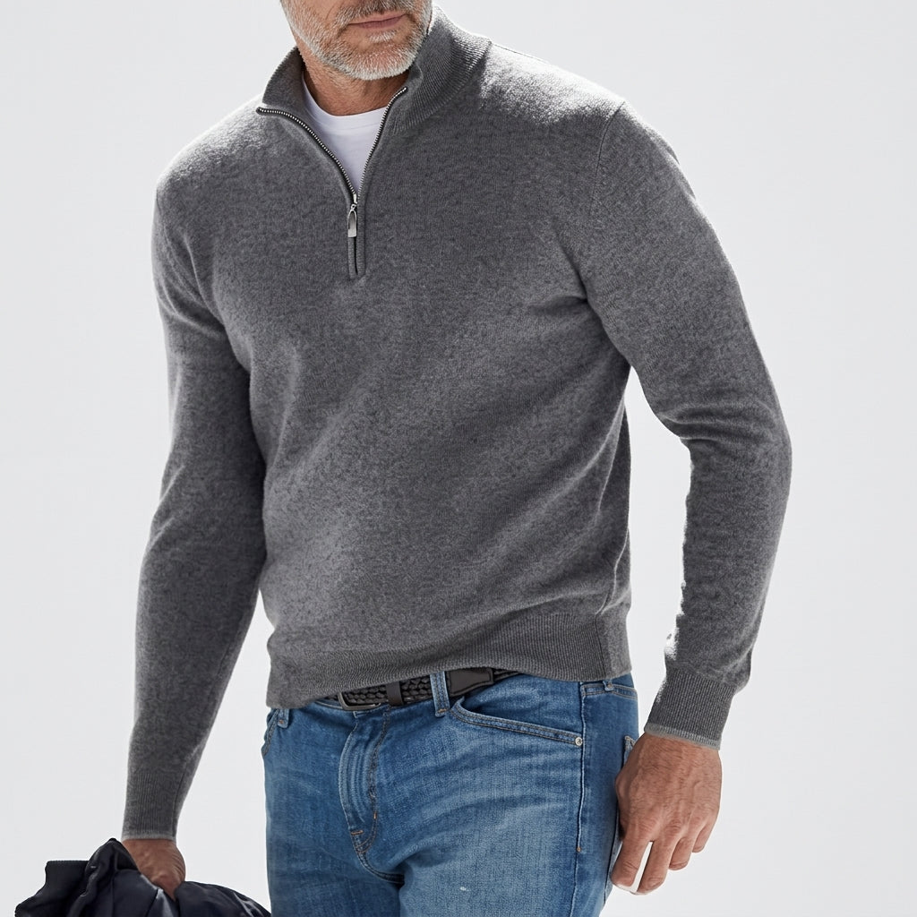 Maglione Callum con Zip a Quarto