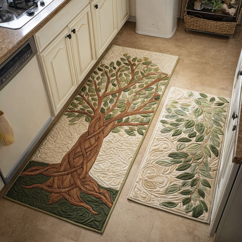 Tappeto da cucina antiscivolo con radici decorative