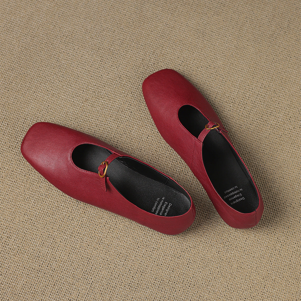 Elspeth | Mary Jane Flat con Alto Vamp