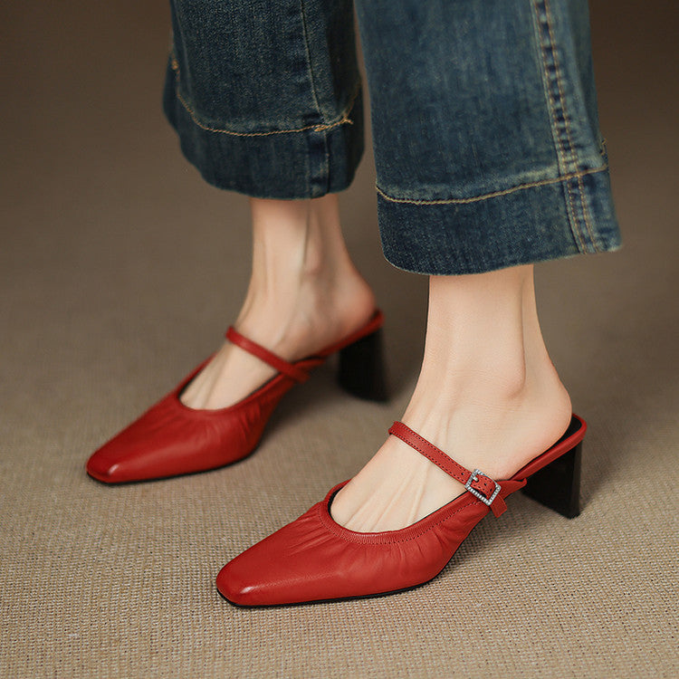 Vanya | Mule Mary Jane Arricciato