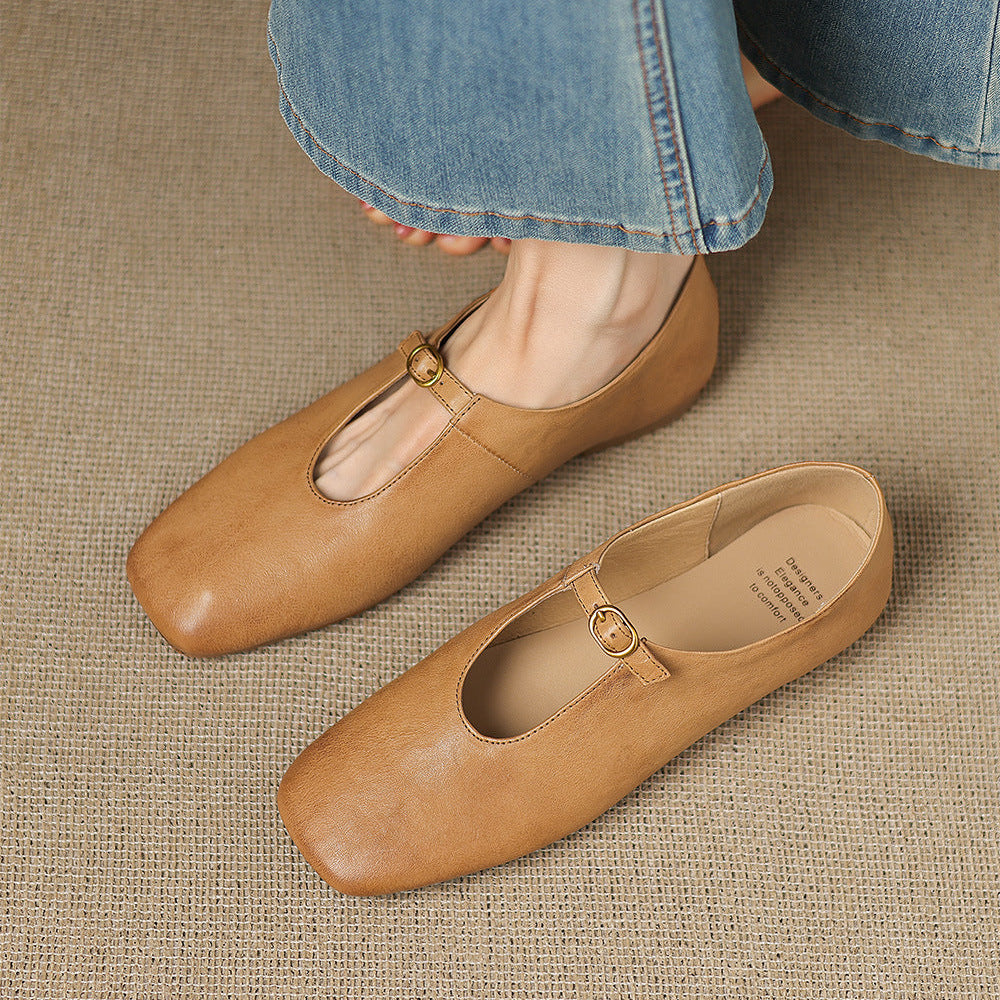 Catriona | Mary Jane Flat con Tacco Alto