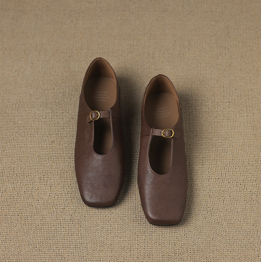 Elspeth | Mary Jane Flat con Alto Vamp