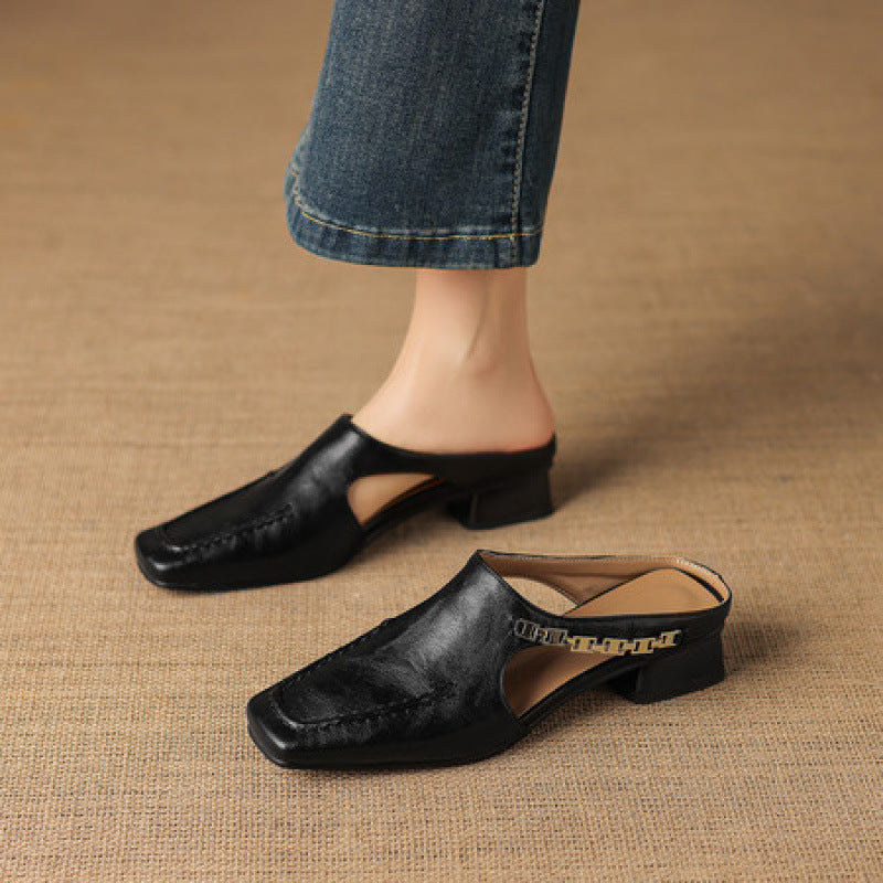 Vyla | Mules in Vera Pelle