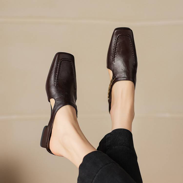 Vyla | Mules in Vera Pelle