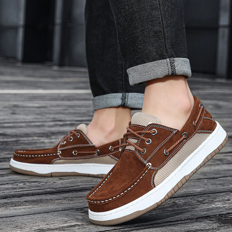 Scarpa Nautica in Camoscio – Suola Comfort Estiva