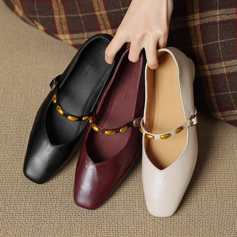 Zyra | Ballerine in Vera Pelle