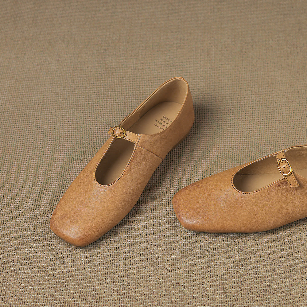 Catriona | Mary Jane Flat con Tacco Alto