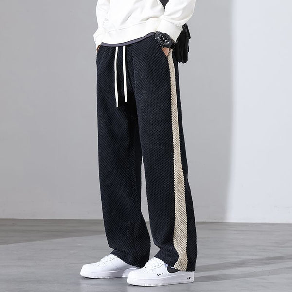 Pantaloni Jogger in Velluto a Coste Waffle
