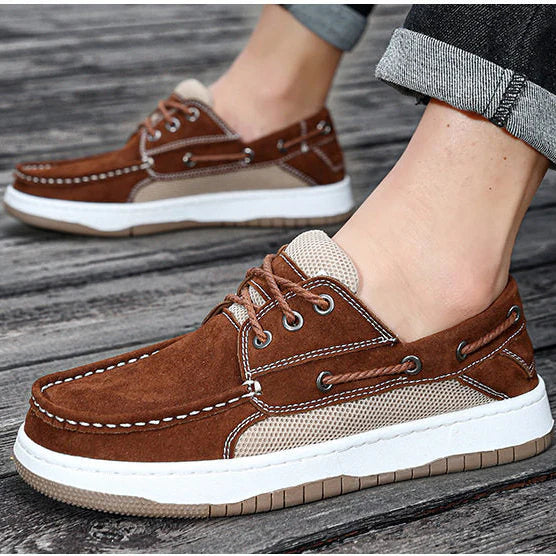 Scarpa Nautica in Camoscio – Suola Comfort Estiva