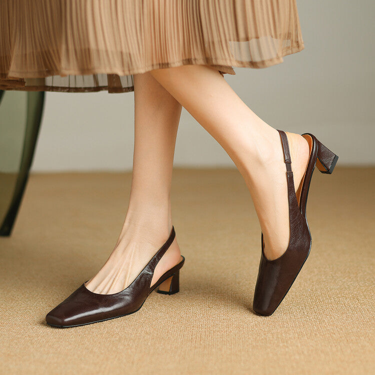 Ersa | Slingback in Vera Pelle