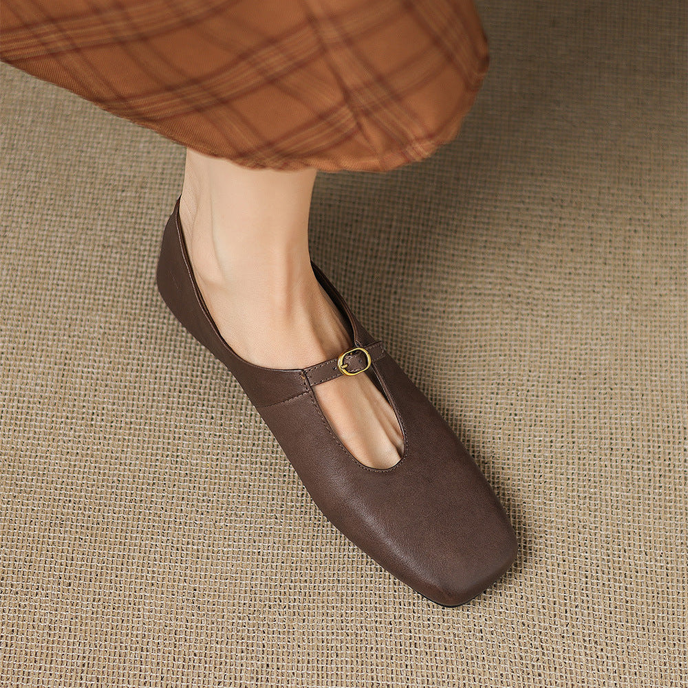 Catriona | Mary Jane Flat con Tacco Alto