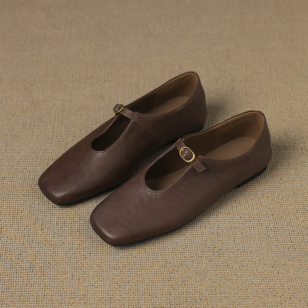 Elspeth | Mary Jane Flat con Alto Vamp