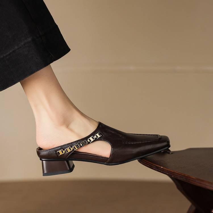 Vyla | Mules in Vera Pelle