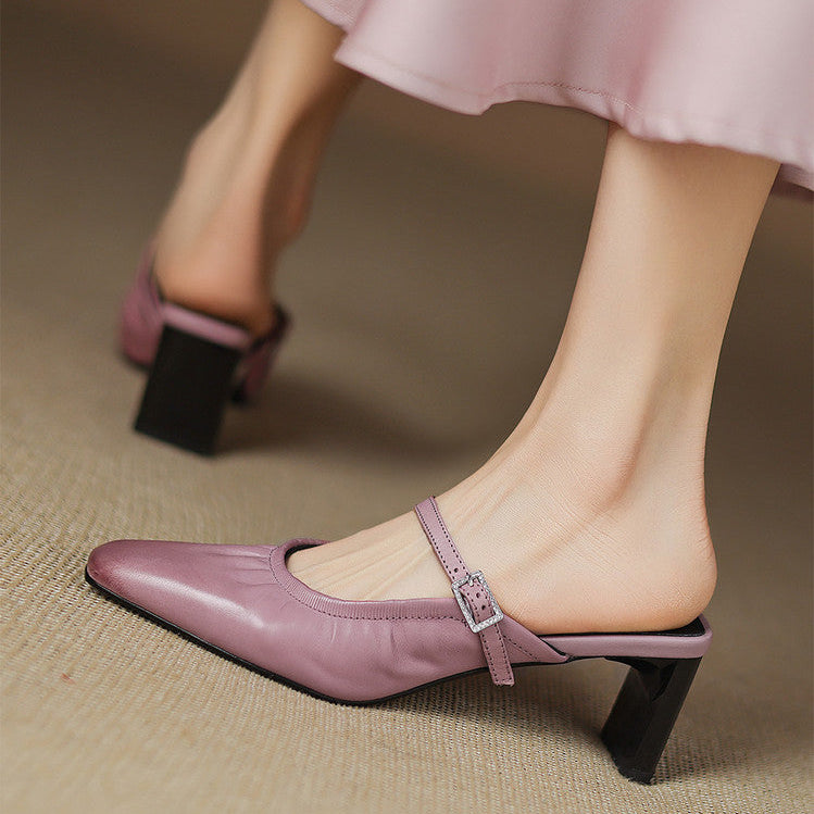 Vanya | Mule Mary Jane Arricciato