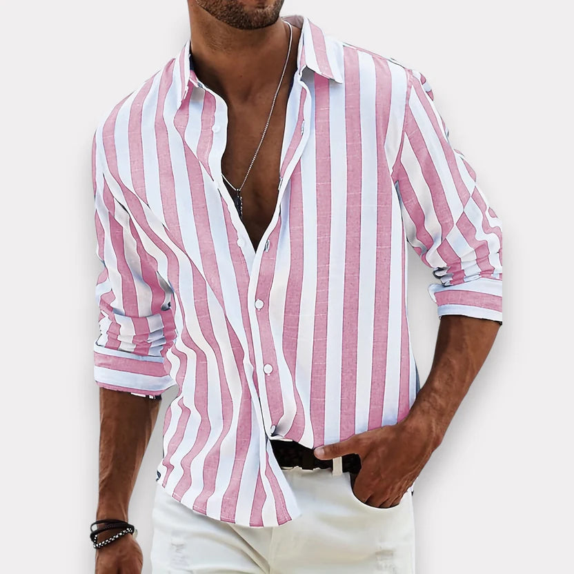 Camicia a Righe Estiva – Vestibilità Rilassata