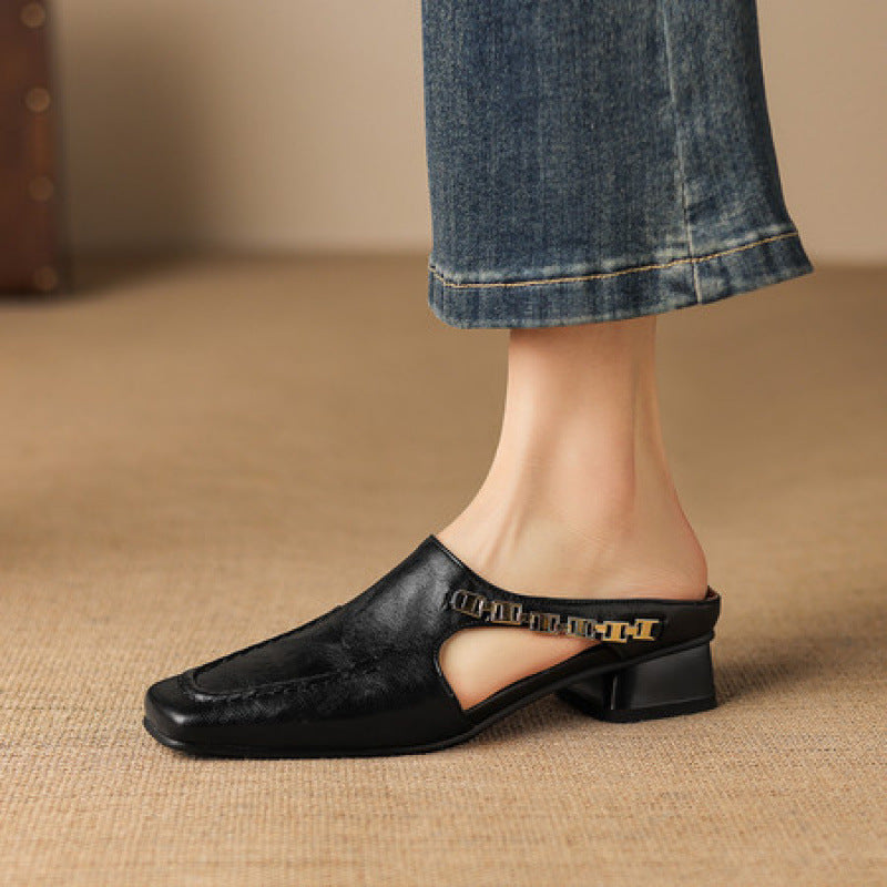 Vyla | Mules in Vera Pelle