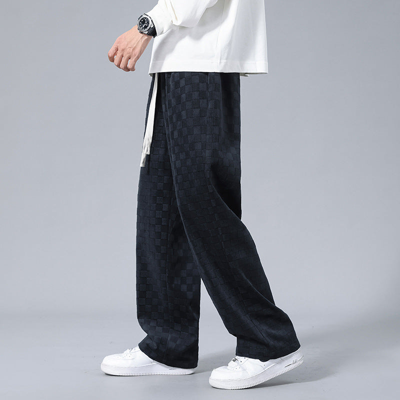 Joggers a Righe in Velluto