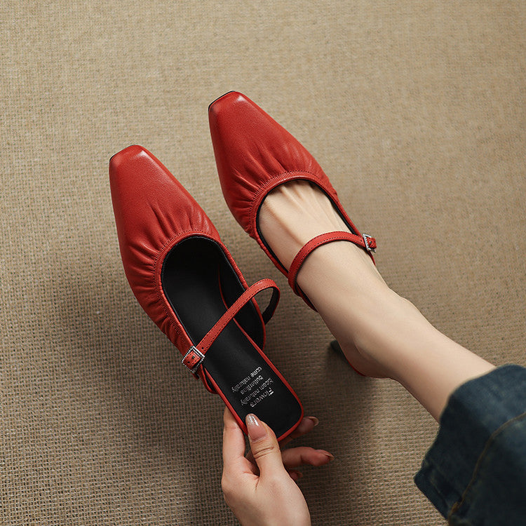 Vanya | Mule Mary Jane Arricciato