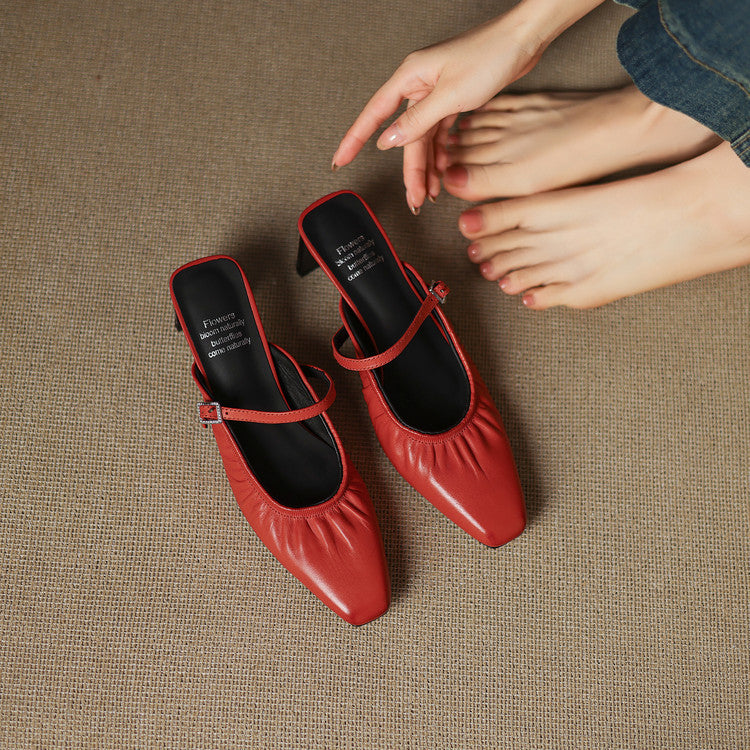 Vanya | Mule Mary Jane Arricciato