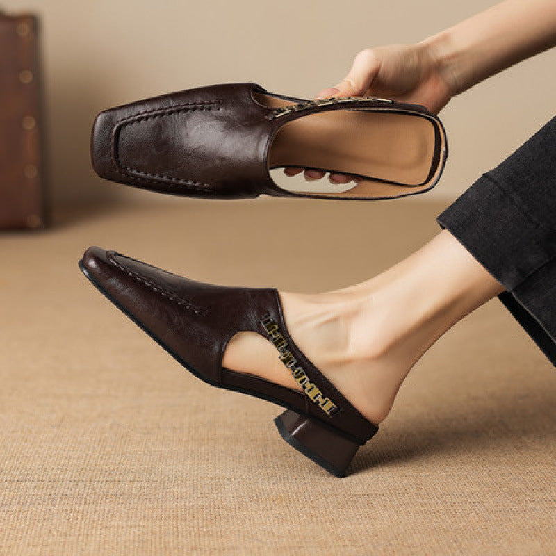 Vyla | Mules in Vera Pelle
