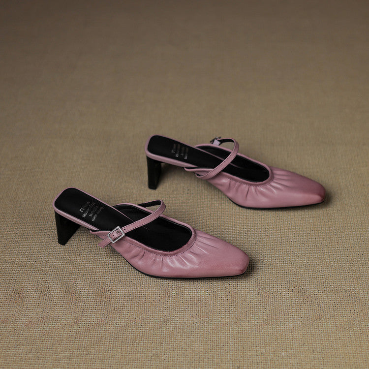 Vanya | Mule Mary Jane Arricciato