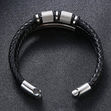 Ironcrest – Bracciale multistrato in pelle e acciaio – immagine 9