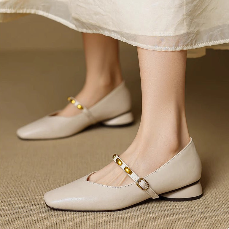 Zyra | Ballerine in Vera Pelle