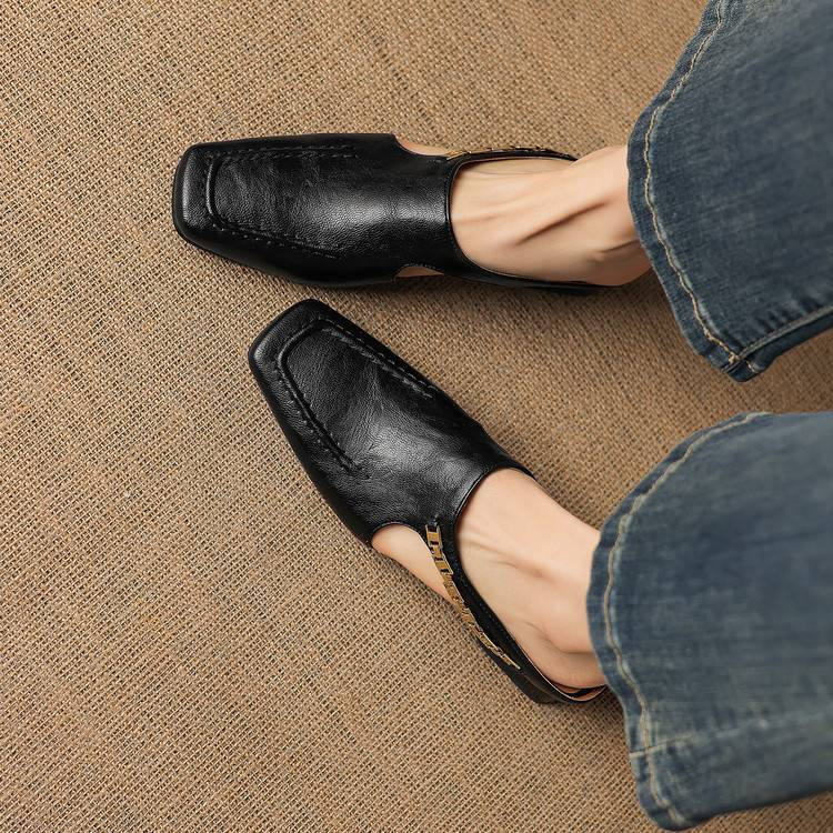 Vyla | Mules in Vera Pelle