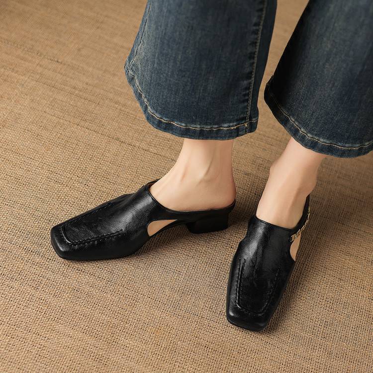 Vyla | Mules in Vera Pelle