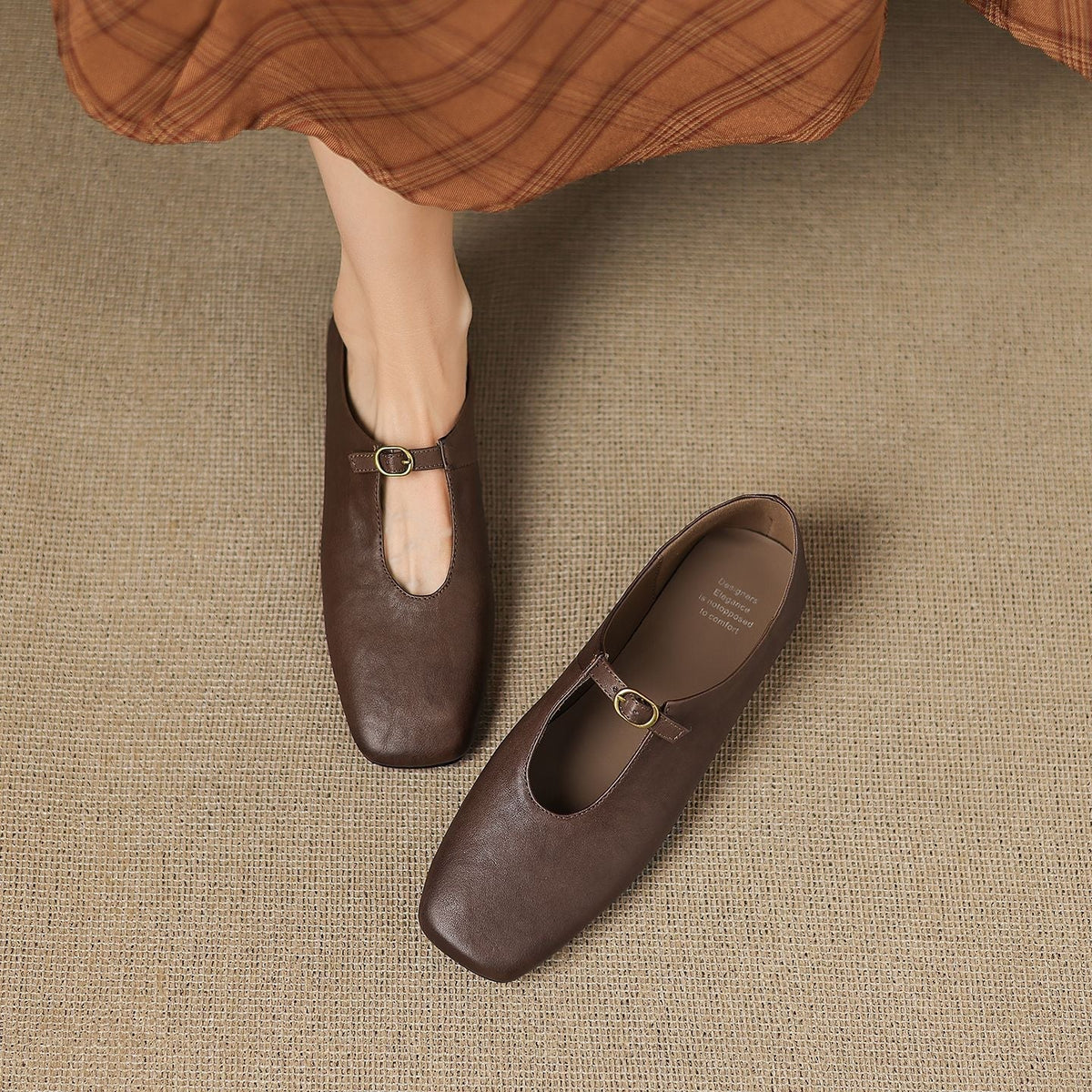 Catriona | Mary Jane Flat con Tacco Alto