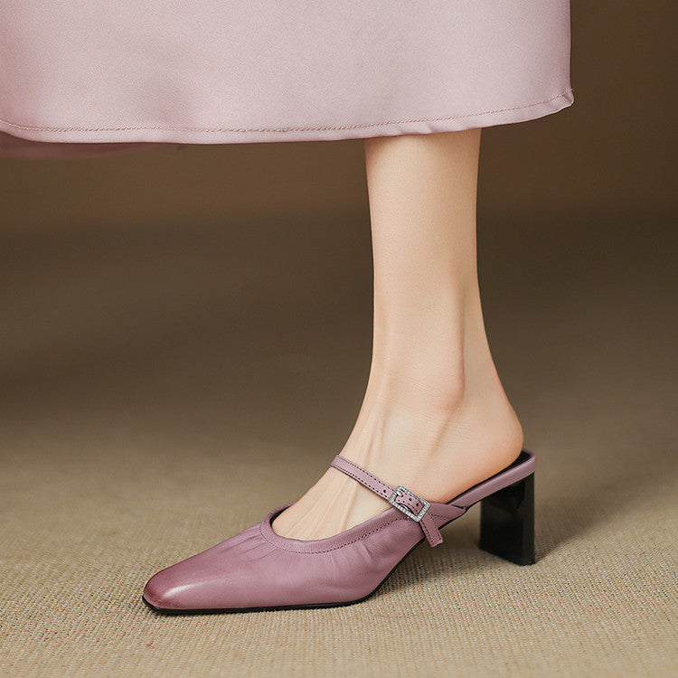 Vanya | Mule Mary Jane Arricciato