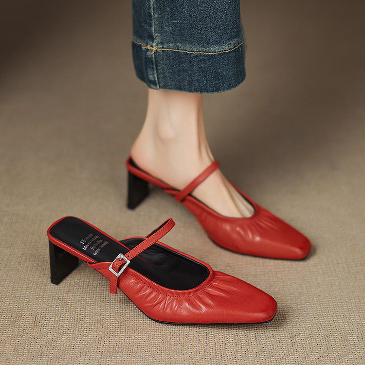 Vanya | Mule Mary Jane Arricciato