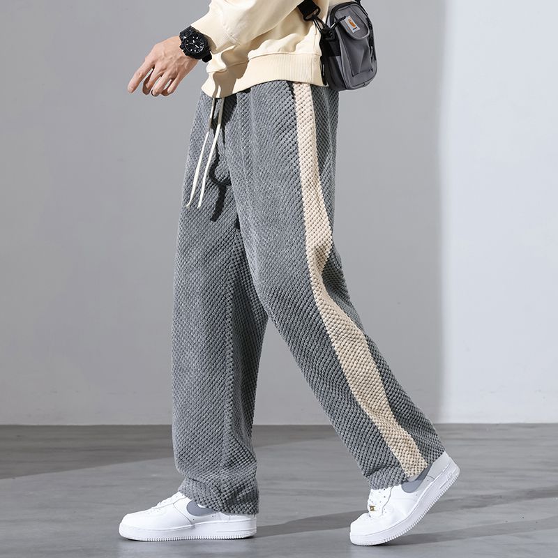 Pantaloni Jogger in Velluto a Coste Waffle