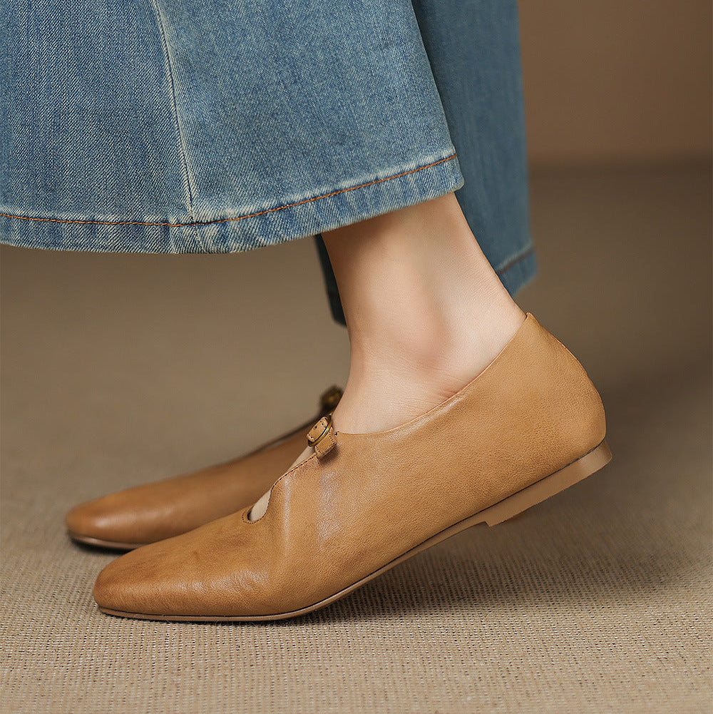 Catriona | Mary Jane Flat con Tacco Alto