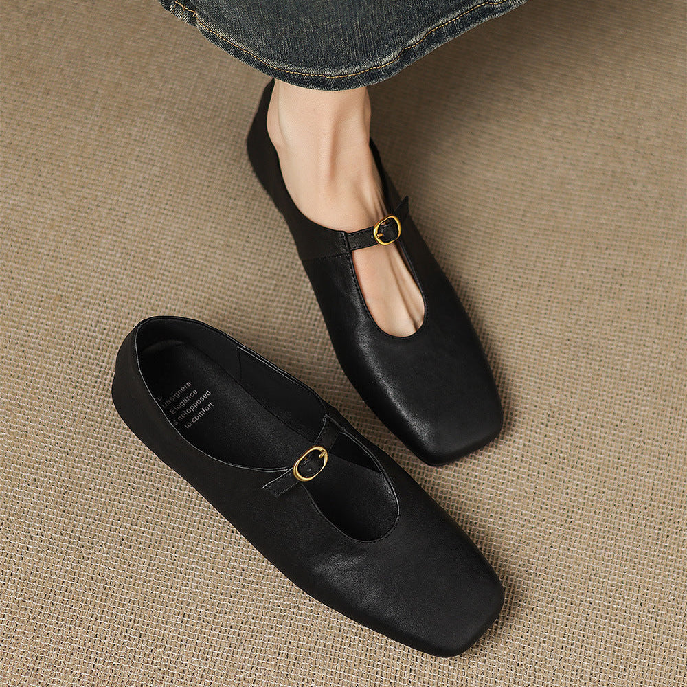 Catriona | Mary Jane Flat con Tacco Alto