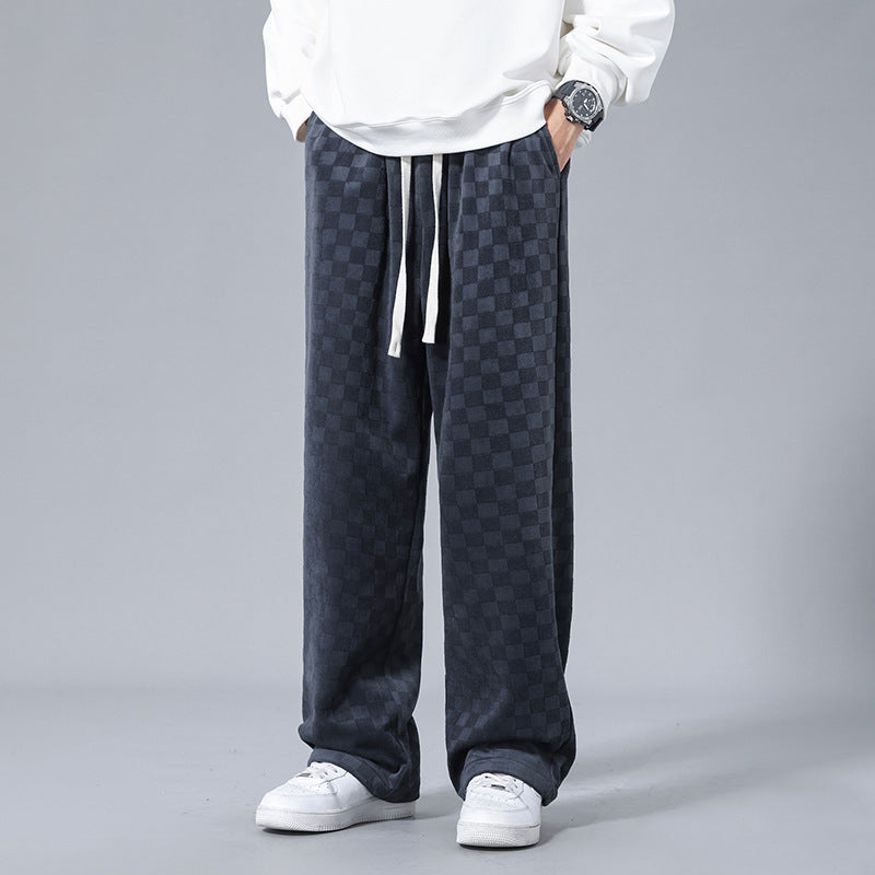 Joggers a Righe in Velluto