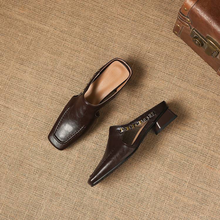 Vyla | Mules in Vera Pelle