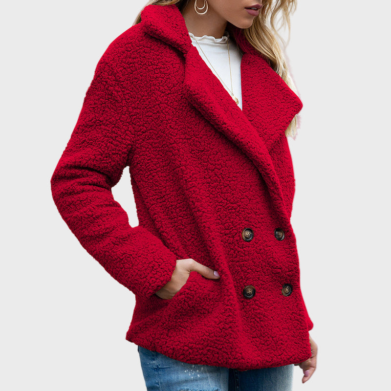 Delia | Cappotto Teddy con Colletto